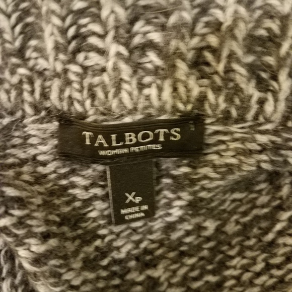 Talbots Petites Knit Cardigan Cotton Angora XSP - Picture 5 of 8